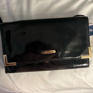 Michael Kors shoulder strap black patten bag